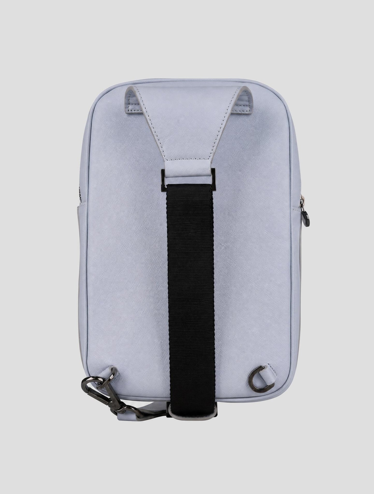 Kiton Gray Leather Purse Bag
