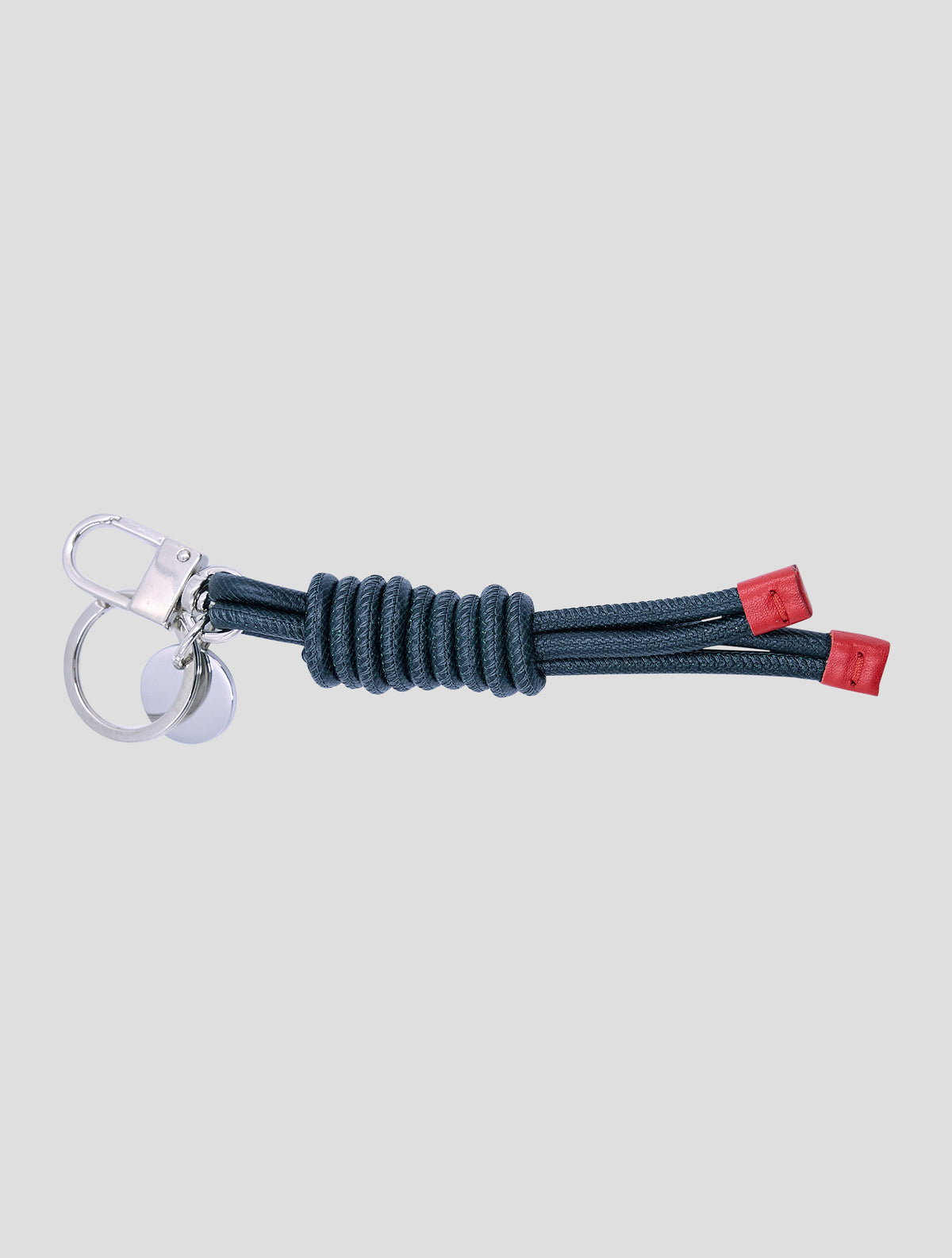 Kiton Green Leather Calf Keychain