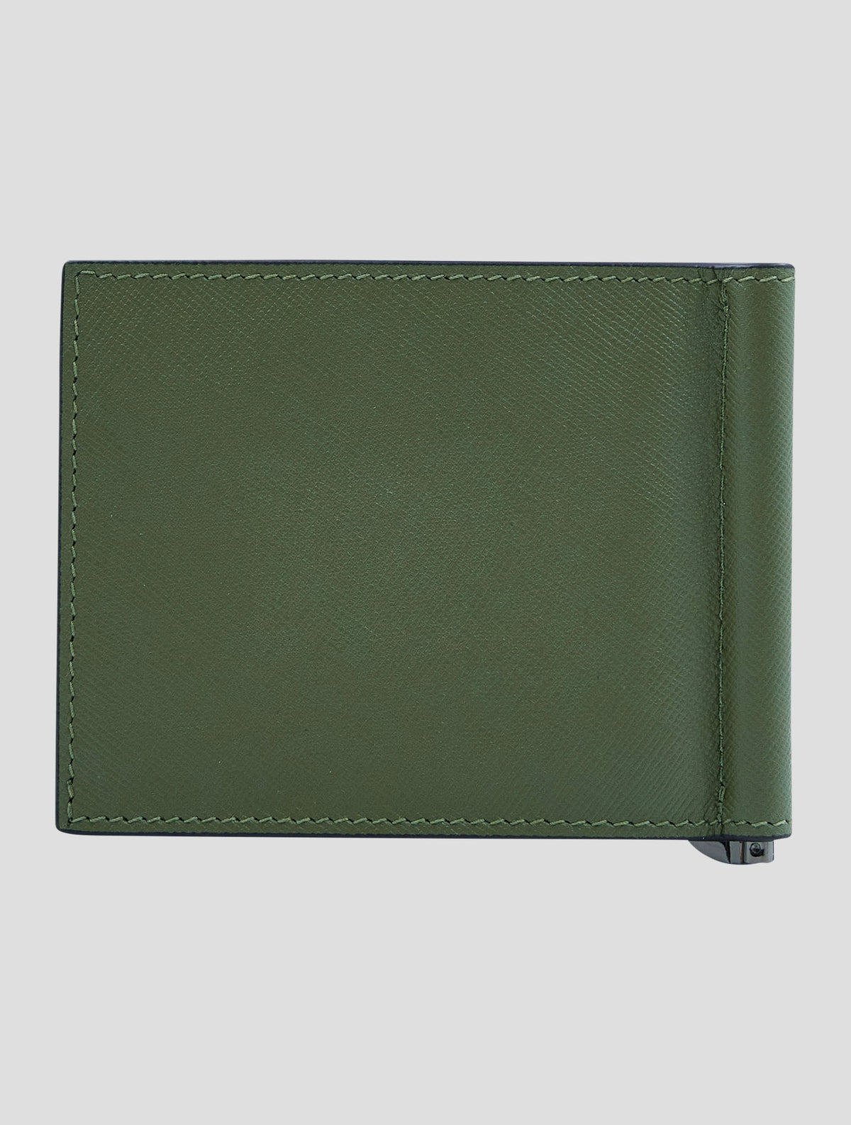 Kiton Green Leather Calf Wallet