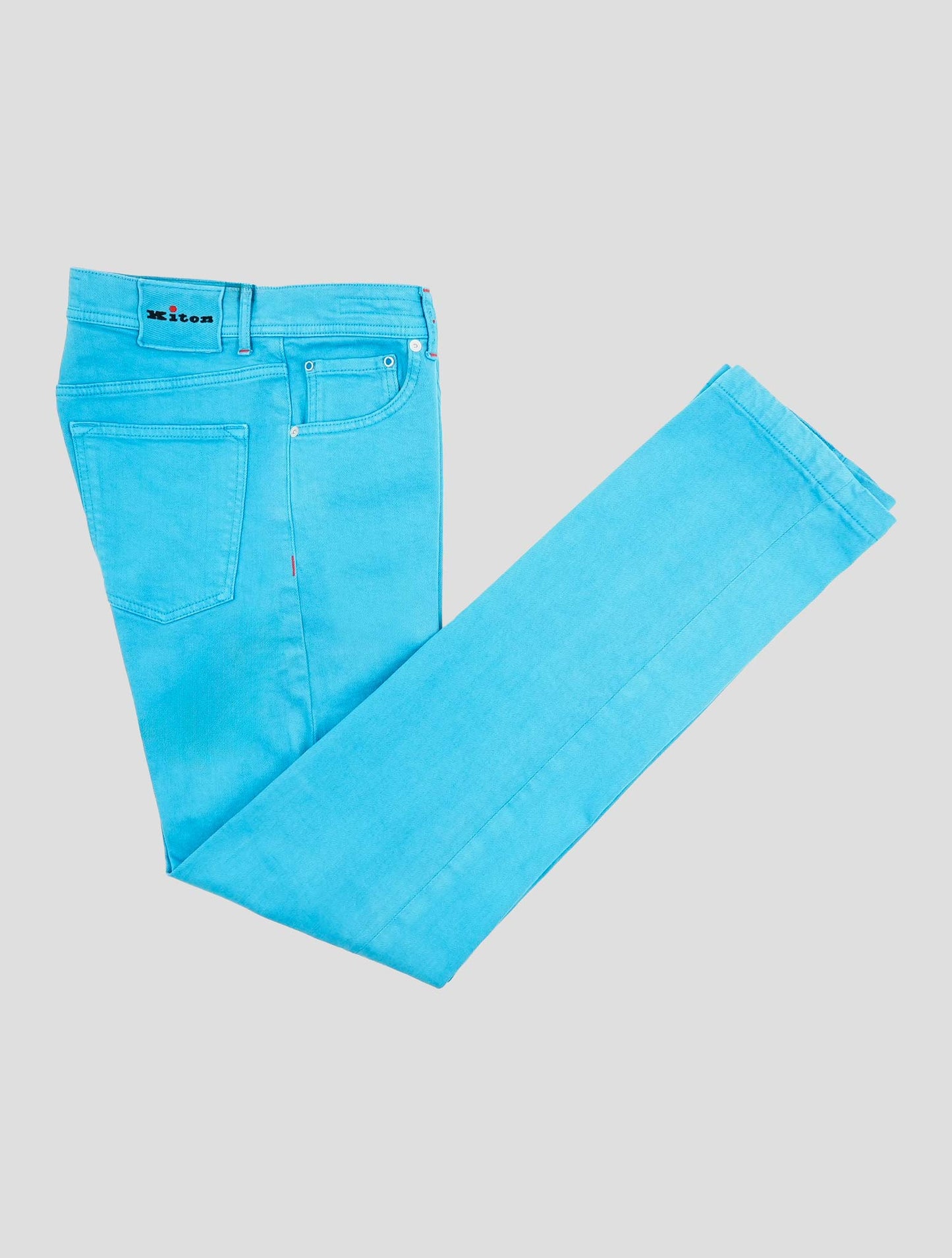 Kiton Blue Cotton Ea Jeans