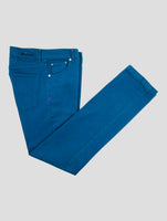 Kiton Blue Cotton Ea Jeans