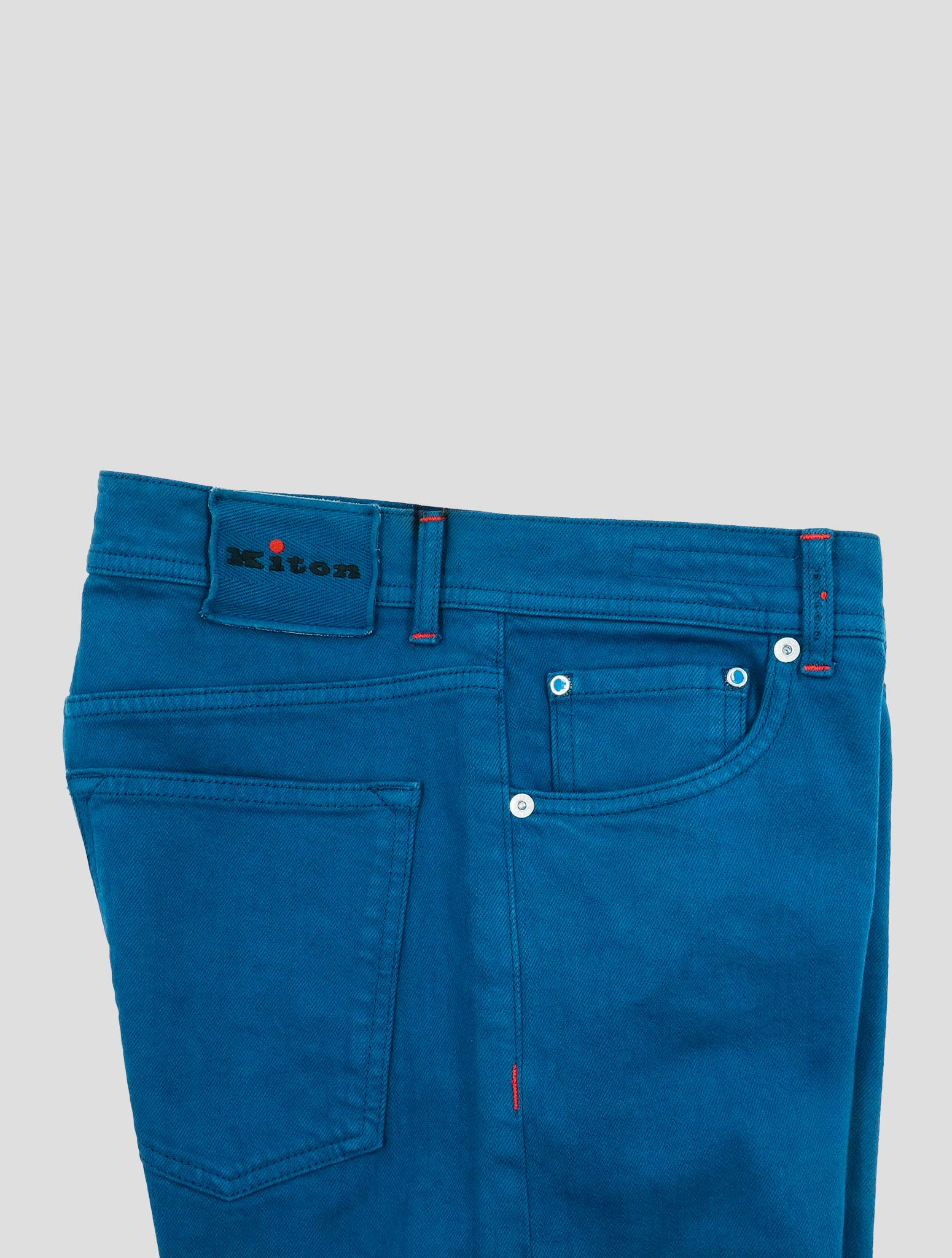 Kiton Blue Cotton Ea Jeans