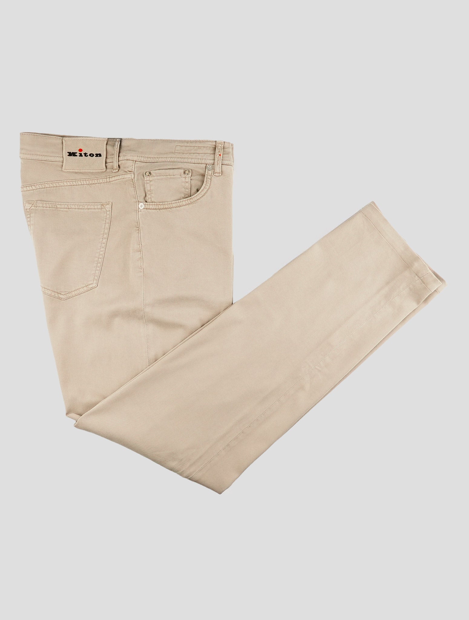 Kiton Beige Lyocell Ea Jeans