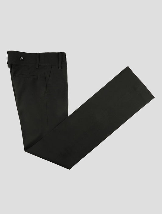 Kiton Black Wool Ea Pants Women