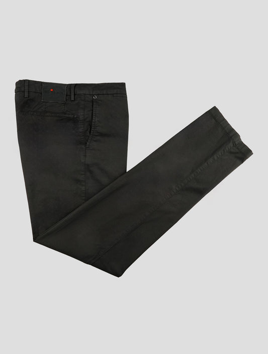 Kiton Black Cotton Ea Pants