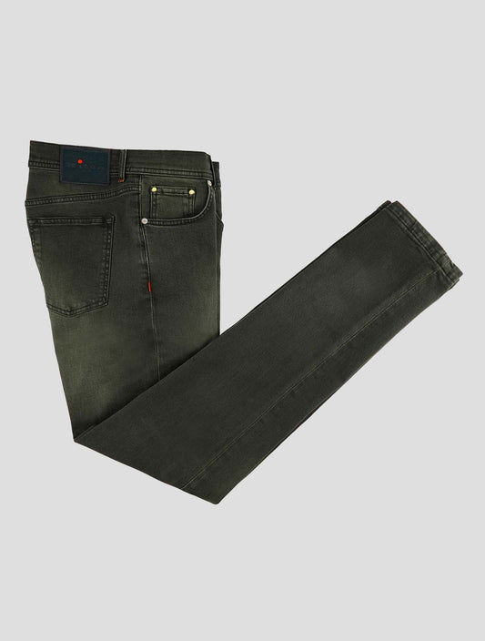 Kiton Green Cotton Wool Pa Ea Cashmere Jeans