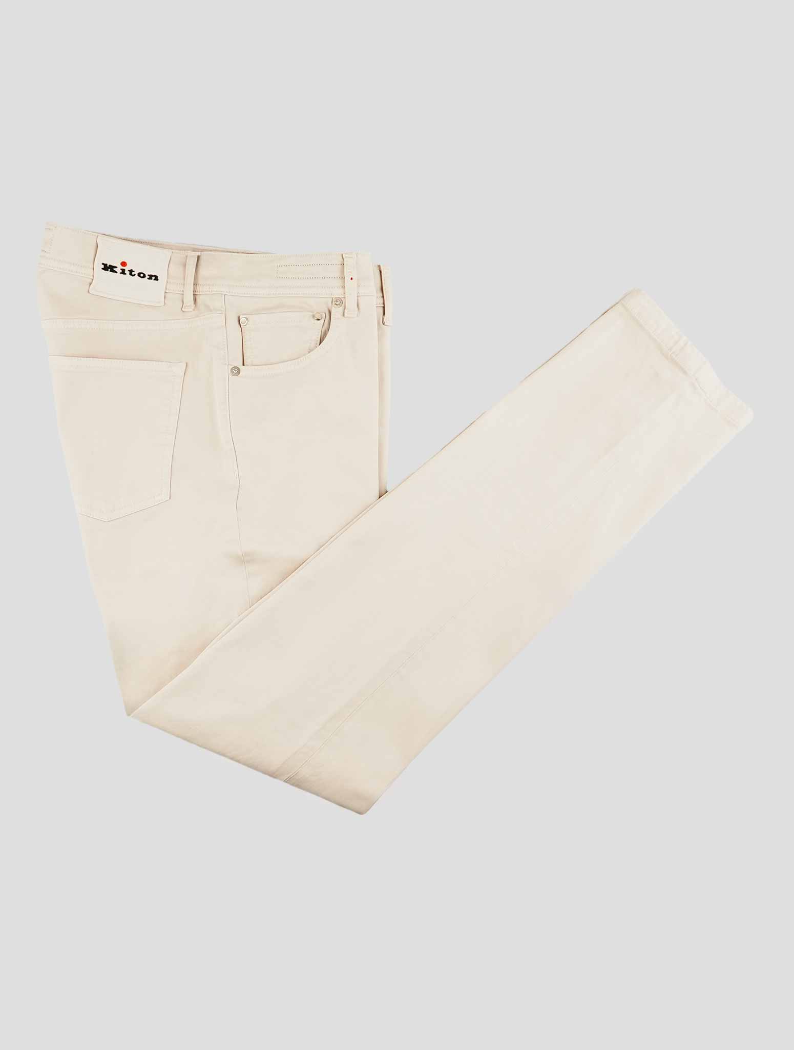 Kiton Beige Cotton Ea Jeans
