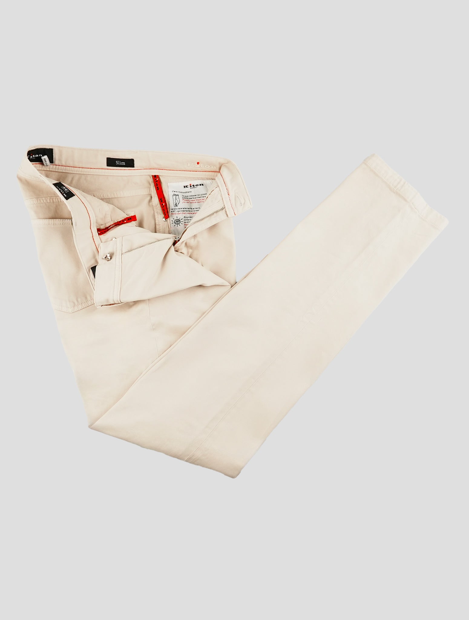 Kiton Beige Cotton Ea Jeans