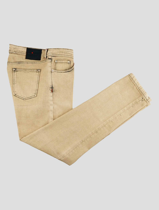 Kiton Beige Cotton Ea Limited Edition 16 of 146 Jeans
