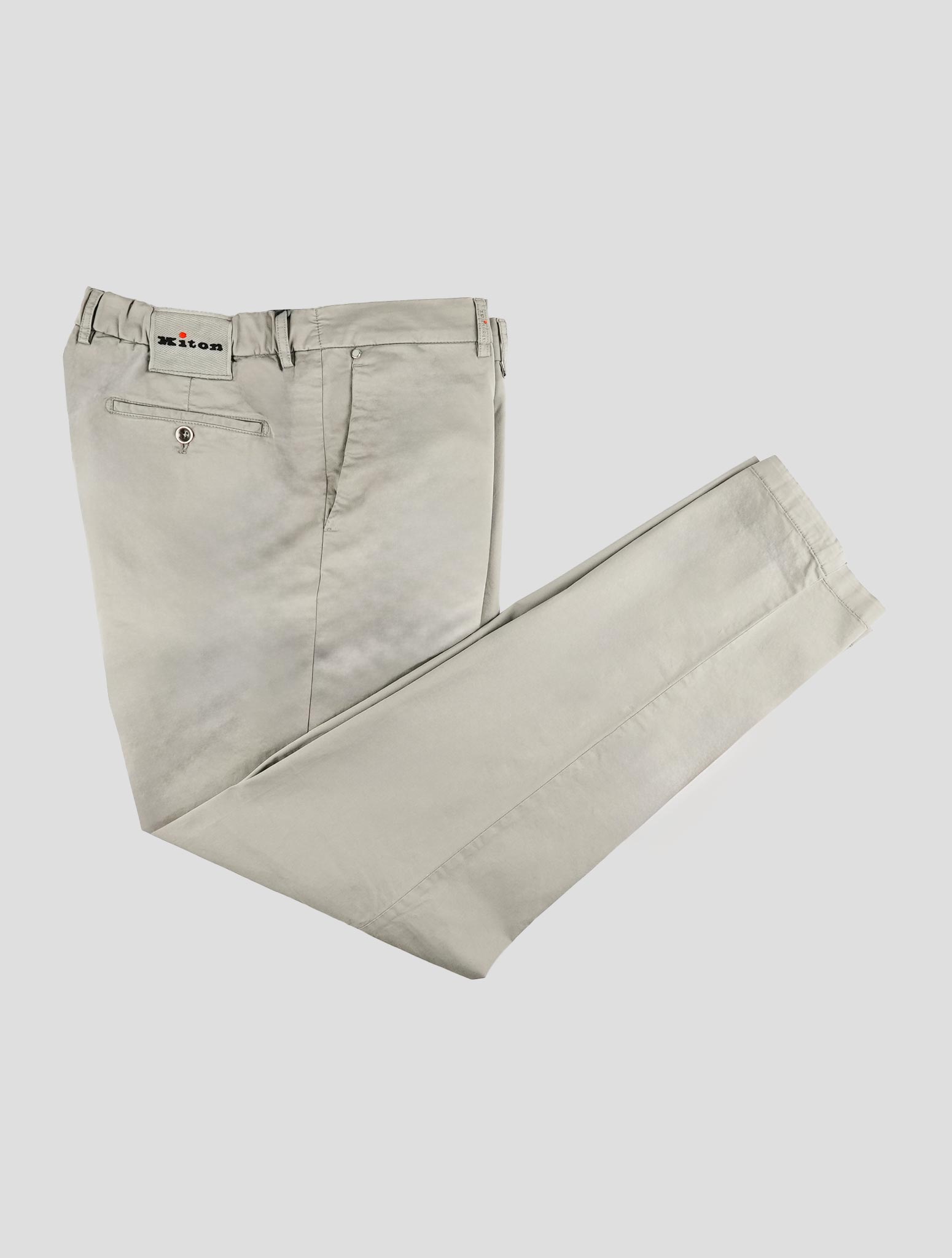 Kiton Gray Cotton Ea Pants
