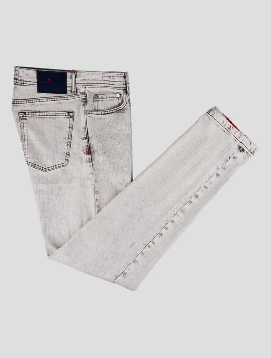 Kiton Gray Cotton Ea Limited Edition 02 of 54 Jeans