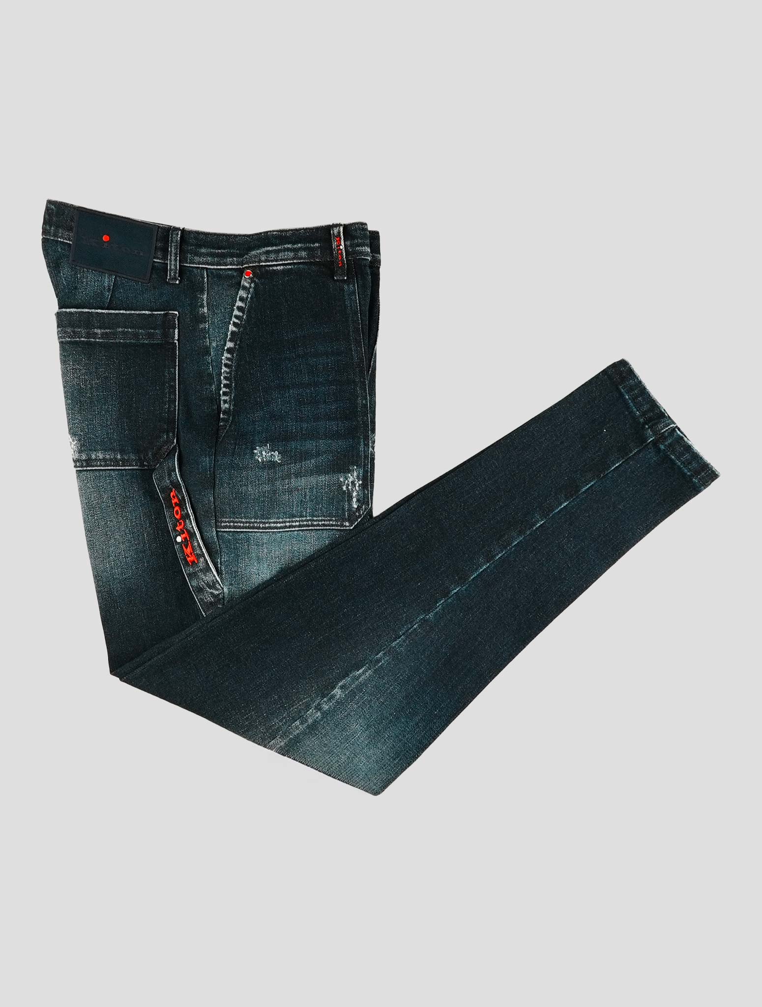 Kiton Blue Cotton Ea Jeans
