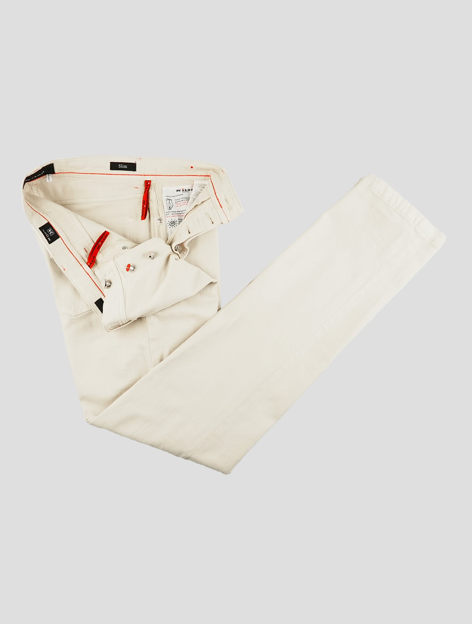 Kiton Beige Cotton Ea Jeans