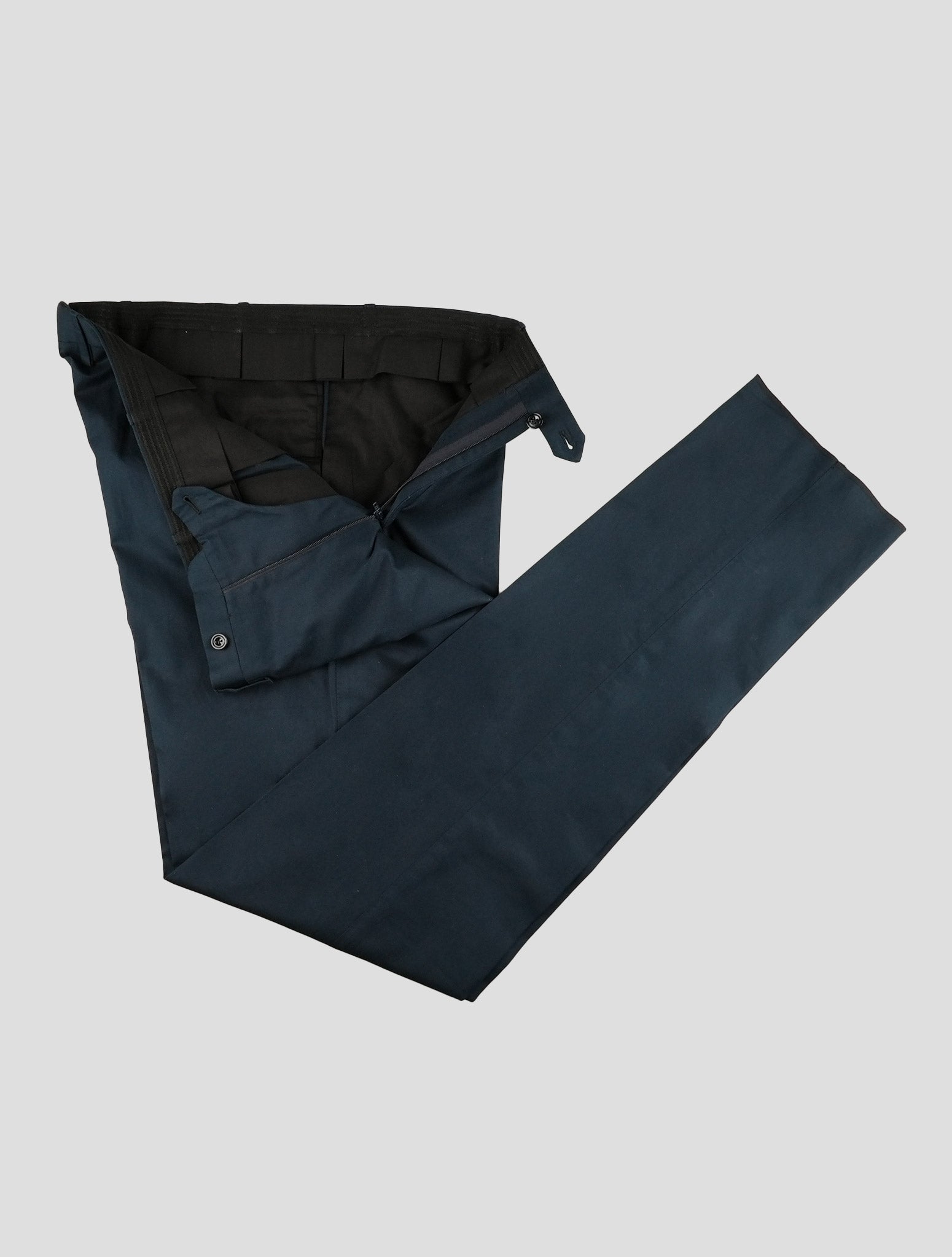 Kiton Dark Blue Cotton Pants