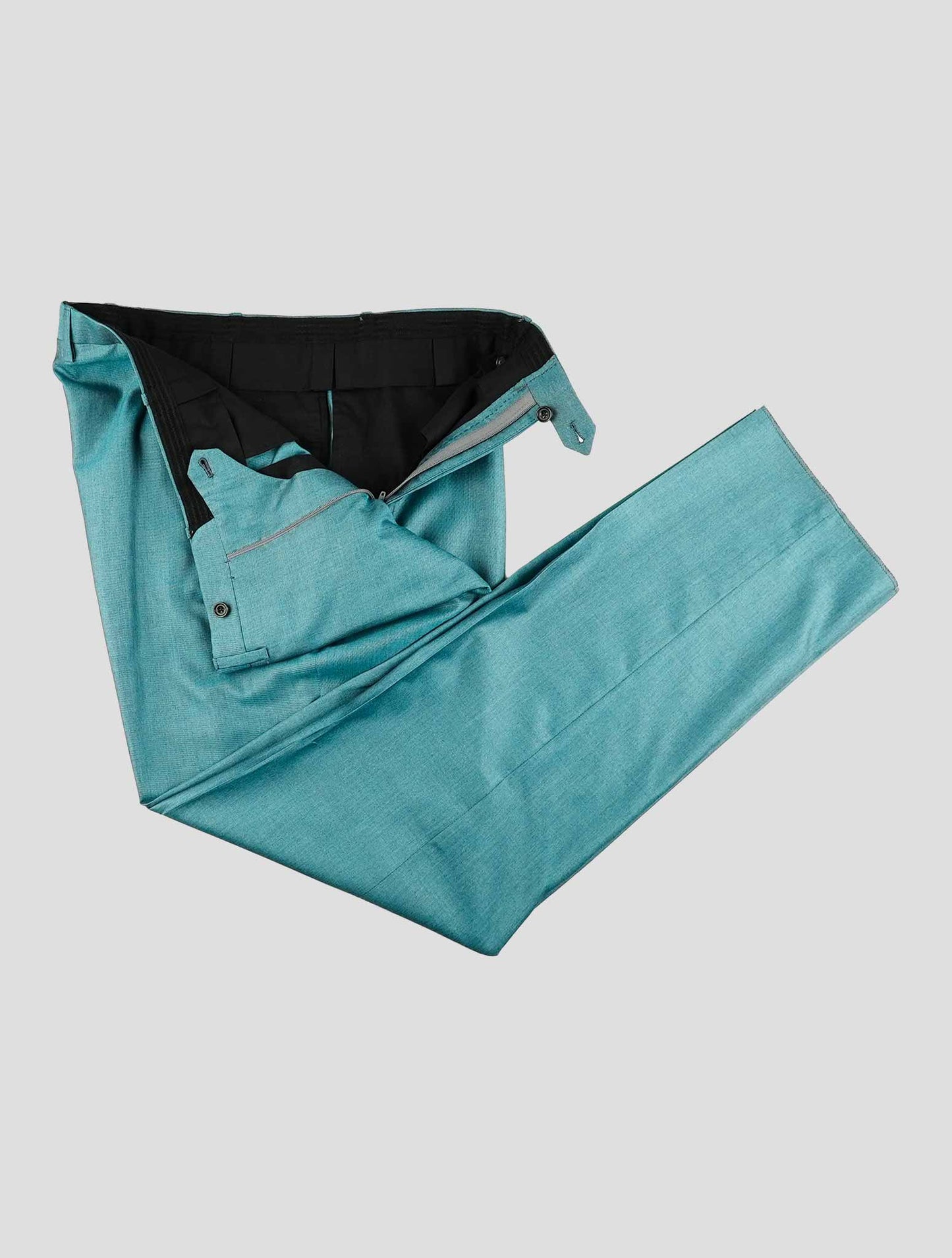 Kiton Light Blue Cashmere Silk Dress Pants