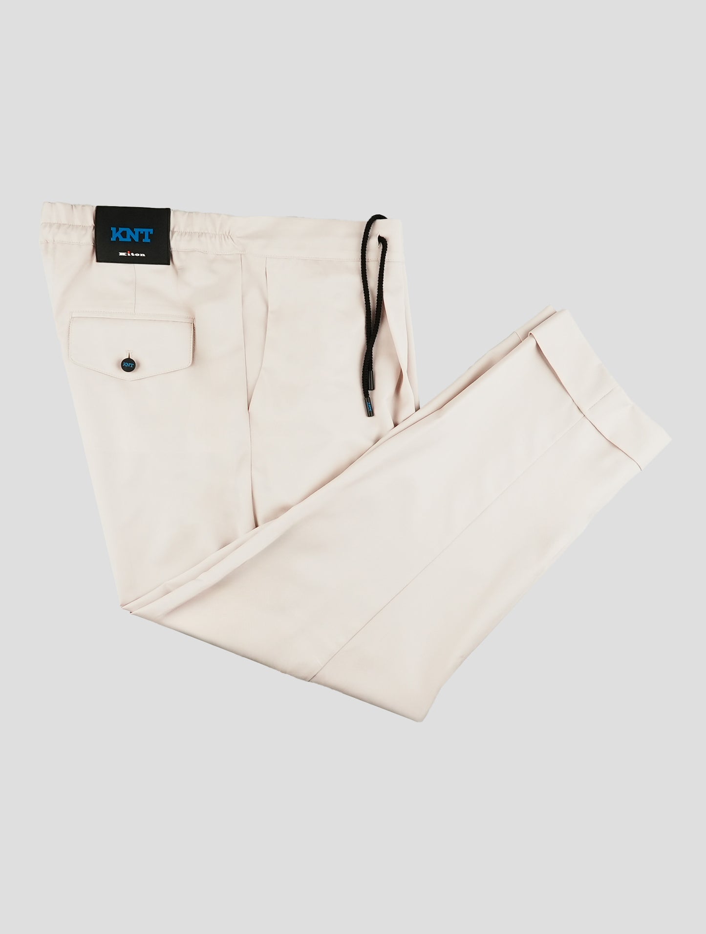 Kiton Beige Virgin Wool Pants