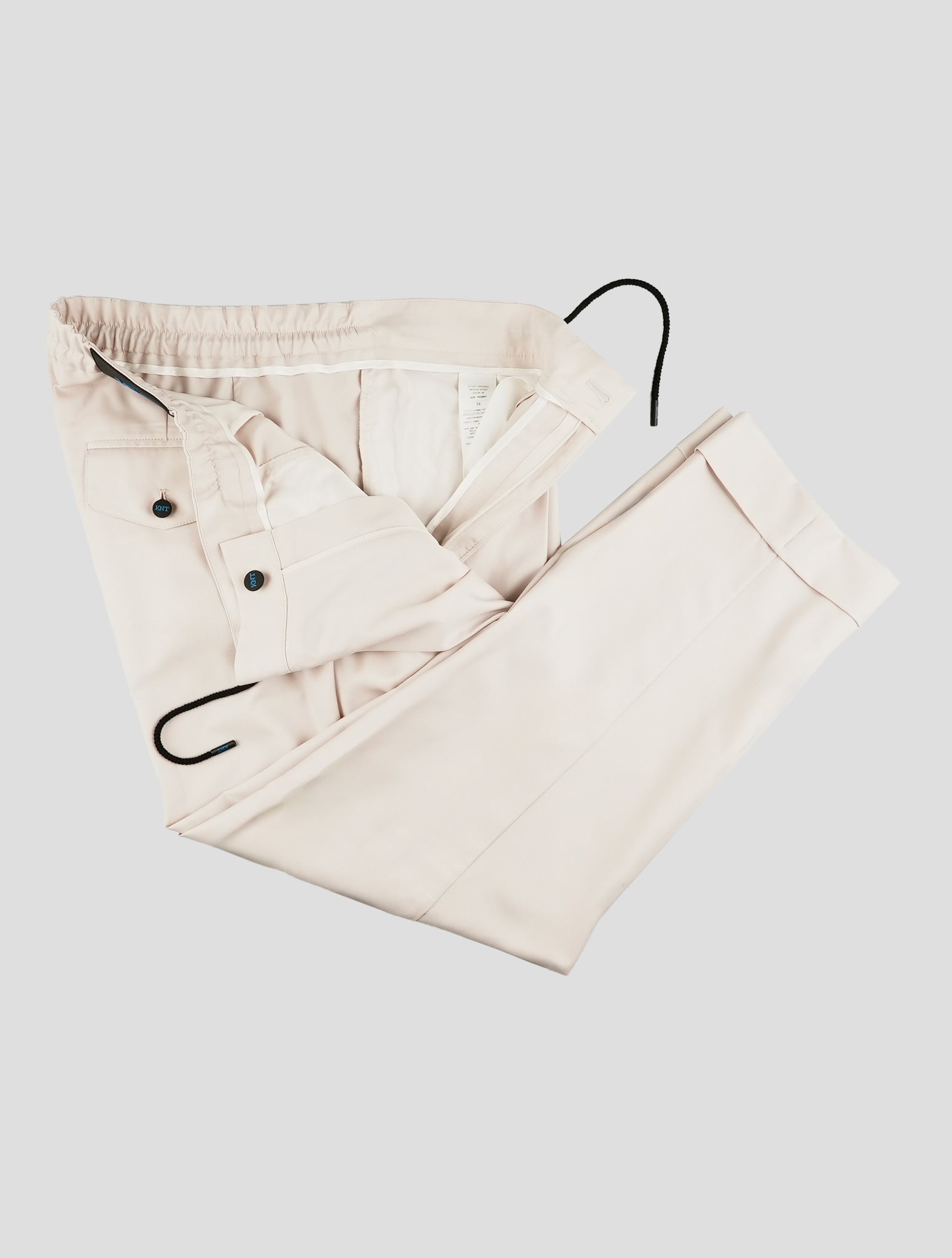 Kiton Beige Virgin Wool Pants