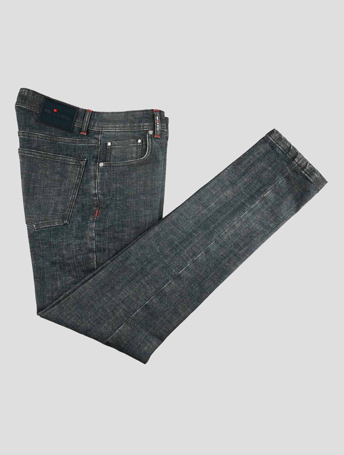 Kiton Dark Blue Cotton Ea Jeans