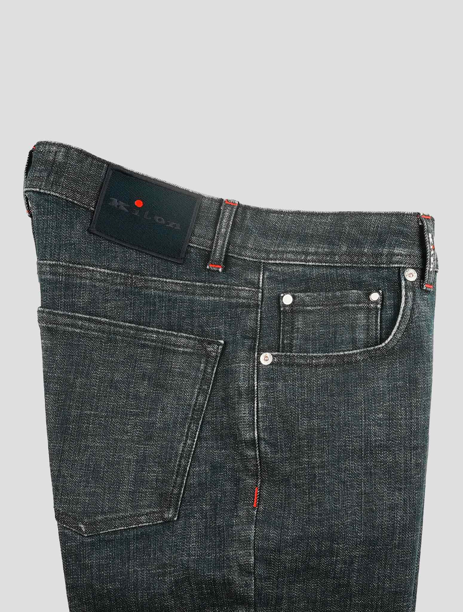 Kiton Dark Blue Cotton Ea Jeans