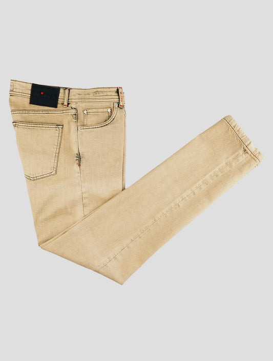 Kiton Beige Cotton Ea Limited Edition 143 of 146 Jeans