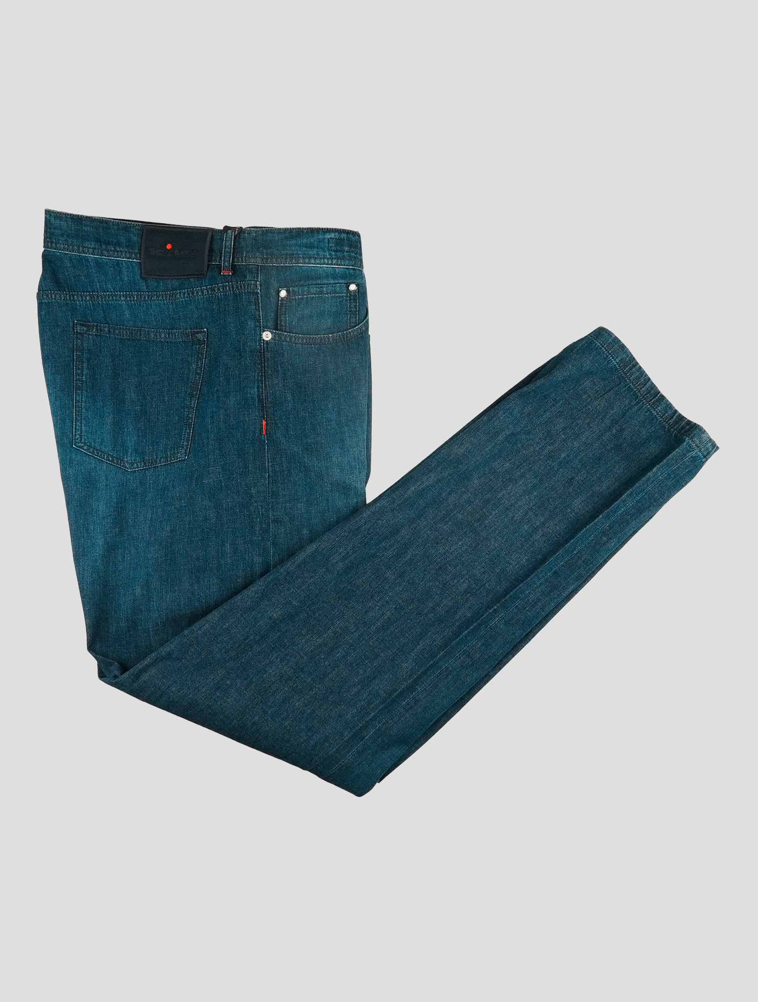 Kiton Blue Cotton Ea Jeans