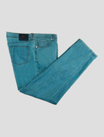 Kiton Blue Cotton Ea Jeans