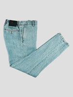 Kiton Light Blue Linen Jeans