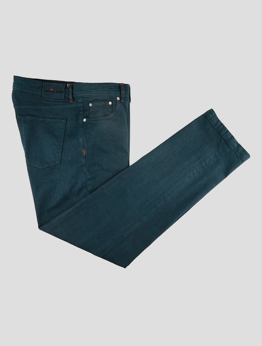 Kiton Blue Cotton Ea Jeans