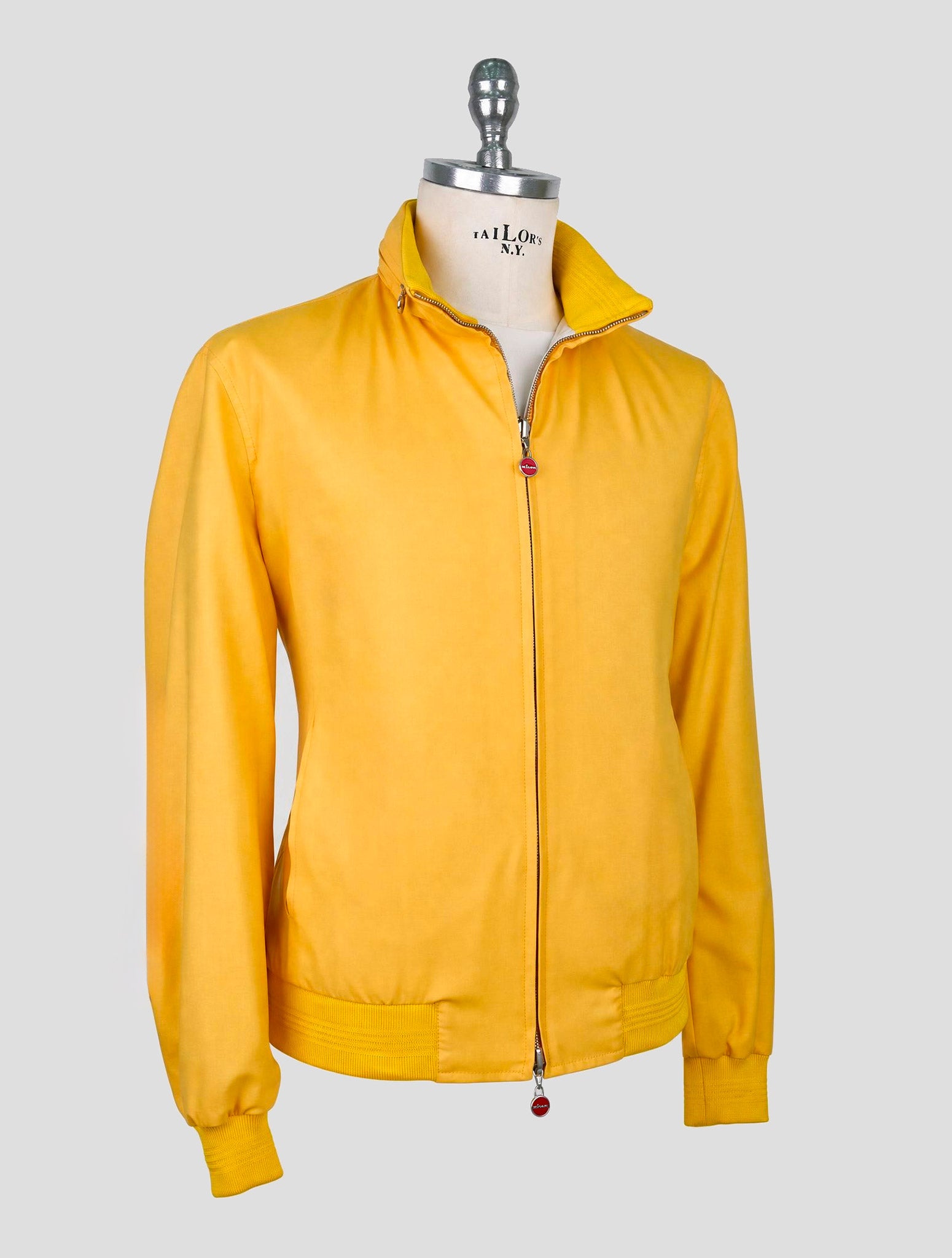 Kiton Yellow Cashmere Silk Coat