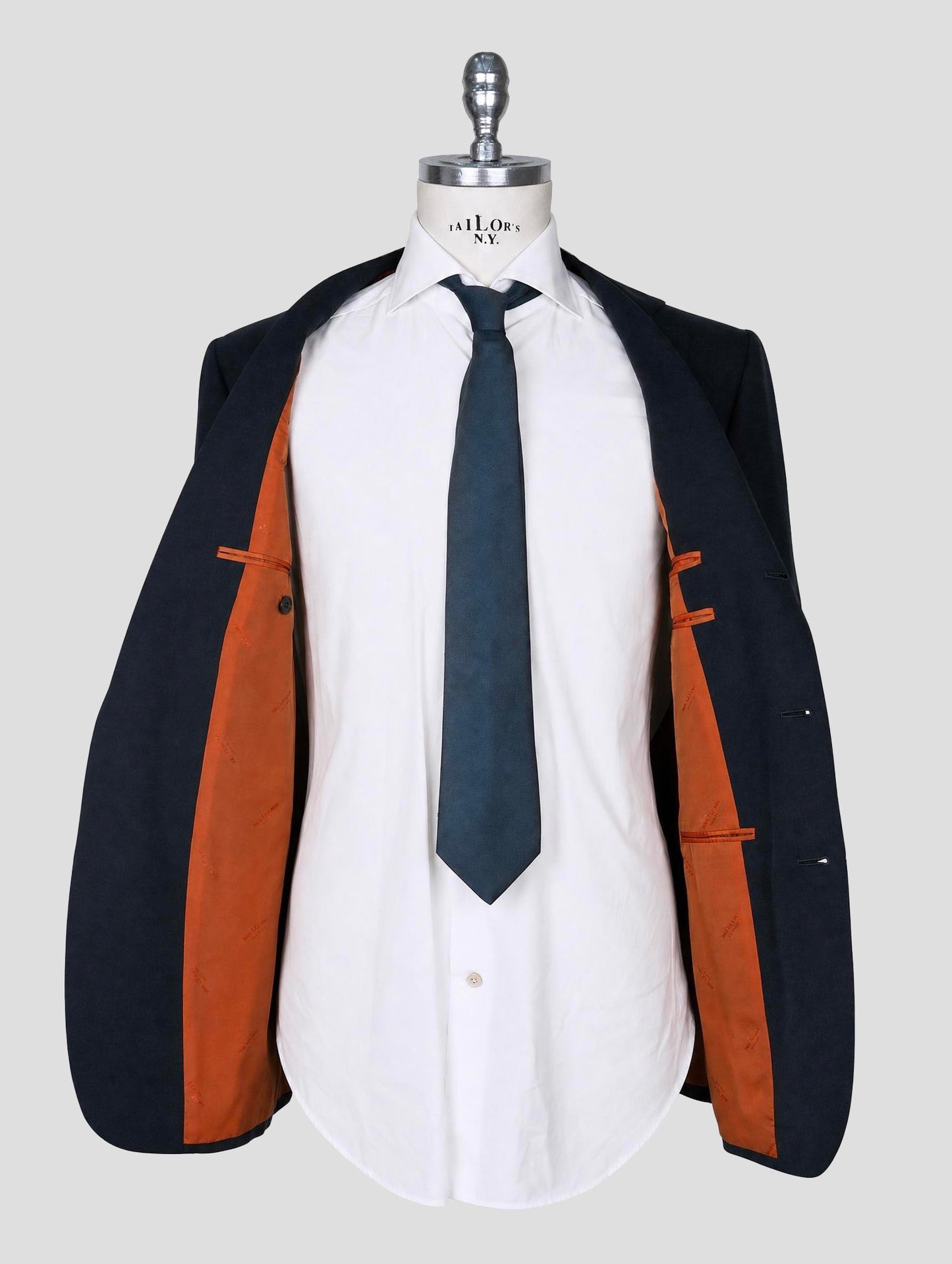 Kiton Blue Cashmere Silk Suit