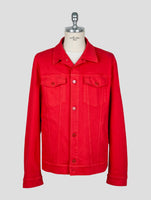 Kiton Red Cotton Ea Coat