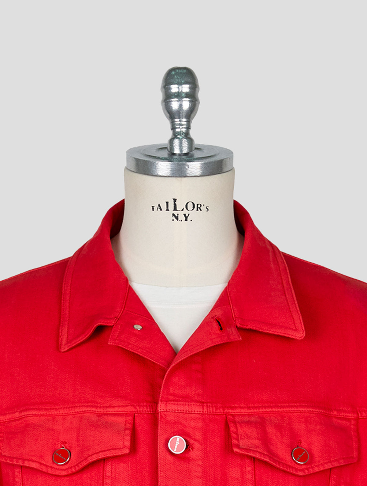 Kiton Red Cotton Ea Coat