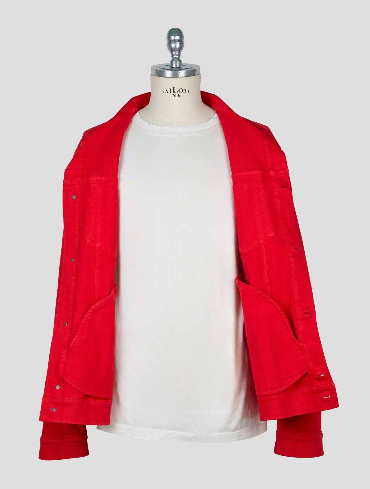 Kiton Red Cotton Ea Coat
