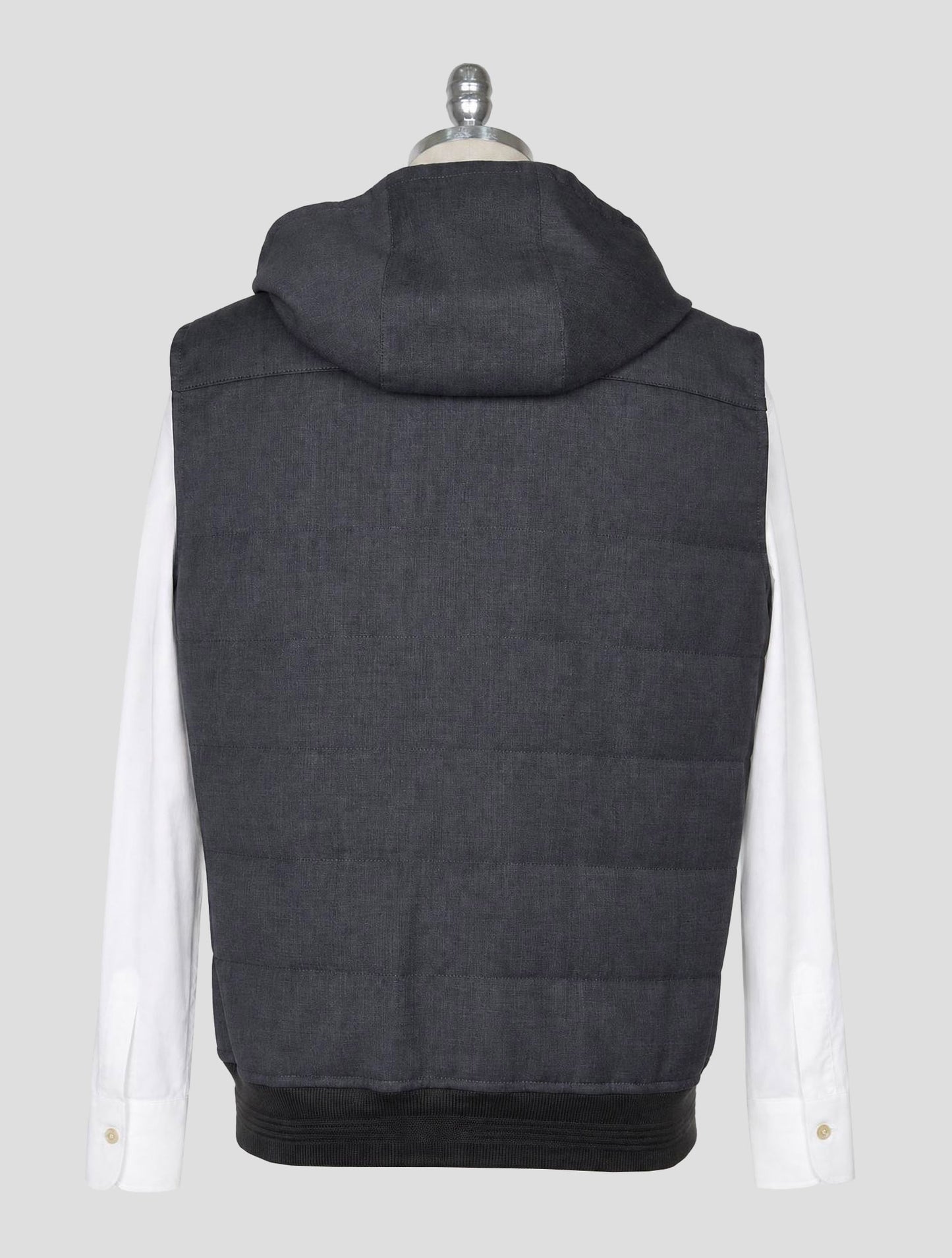 Kiton Gray Cashmere Coat Gilet