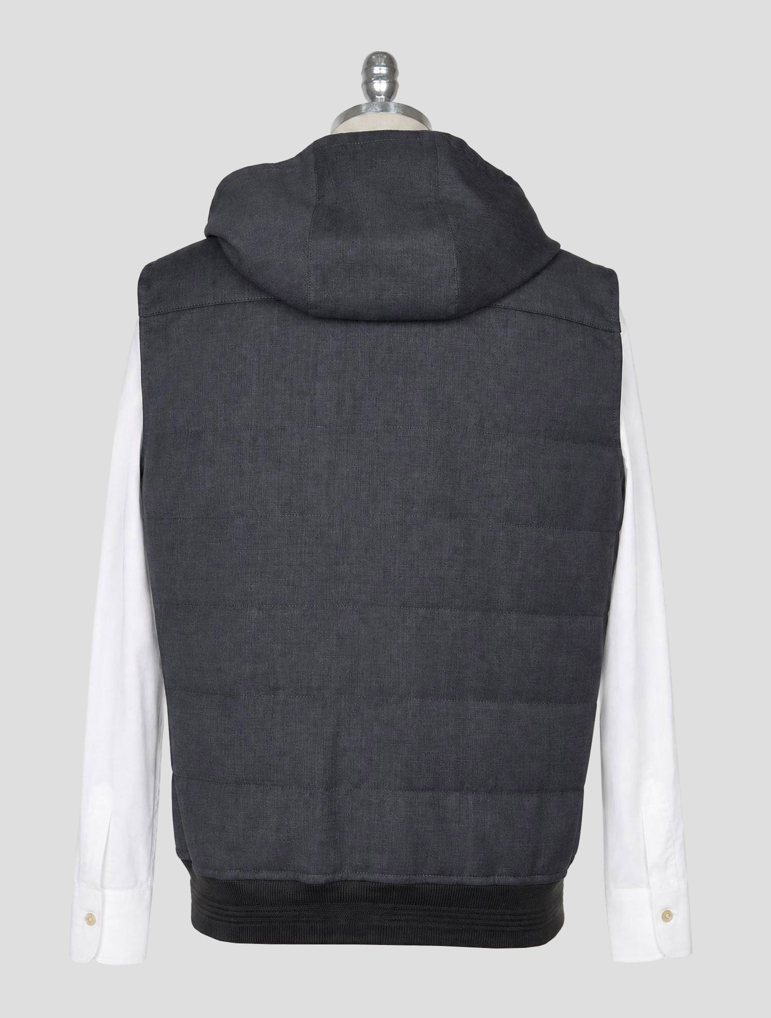 Kiton Gray Cashmere Coat Gilet