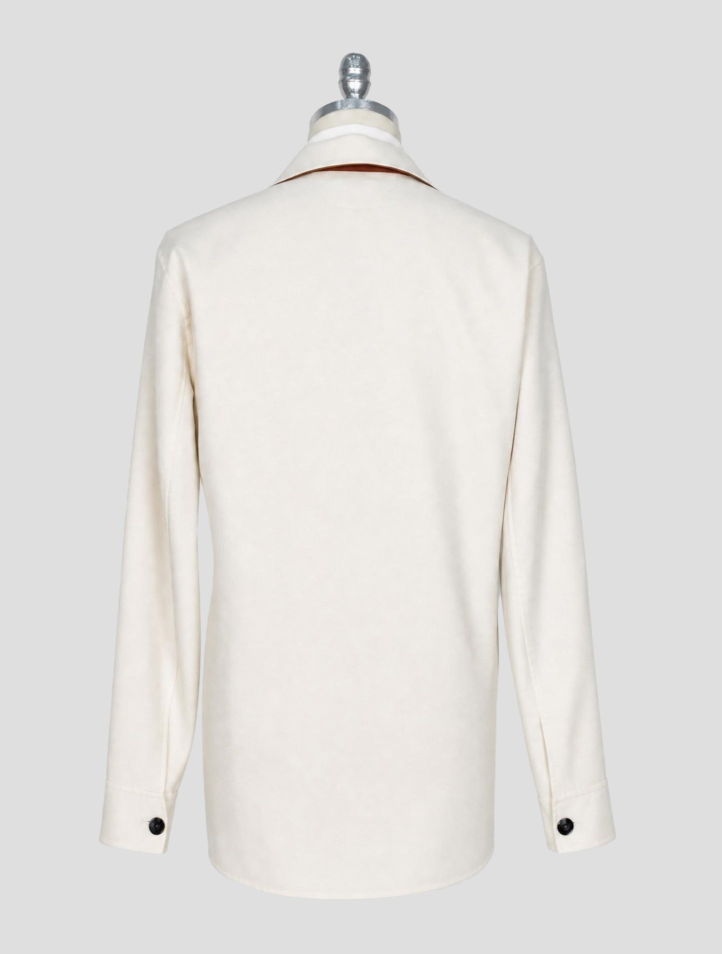 Kiton White Cashmere Silk Coat