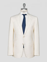 Kiton White Cashmere Blazer
