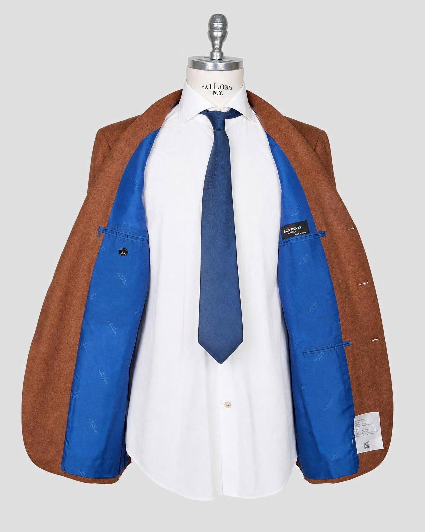 Kiton Brown Blazer Cashmere Silk Blazer
