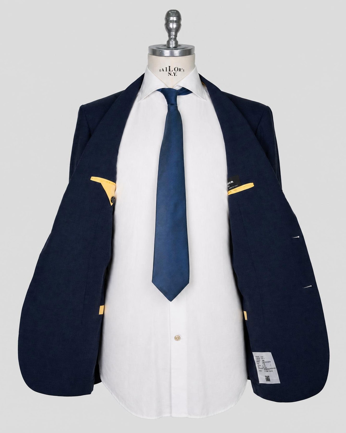 Kiton Blue Cashmere Silk Blazer