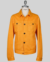 Kiton Orange Cotton Coat