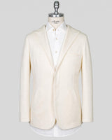 Kiton Knt White Cashmere Cotton Pa Blazer