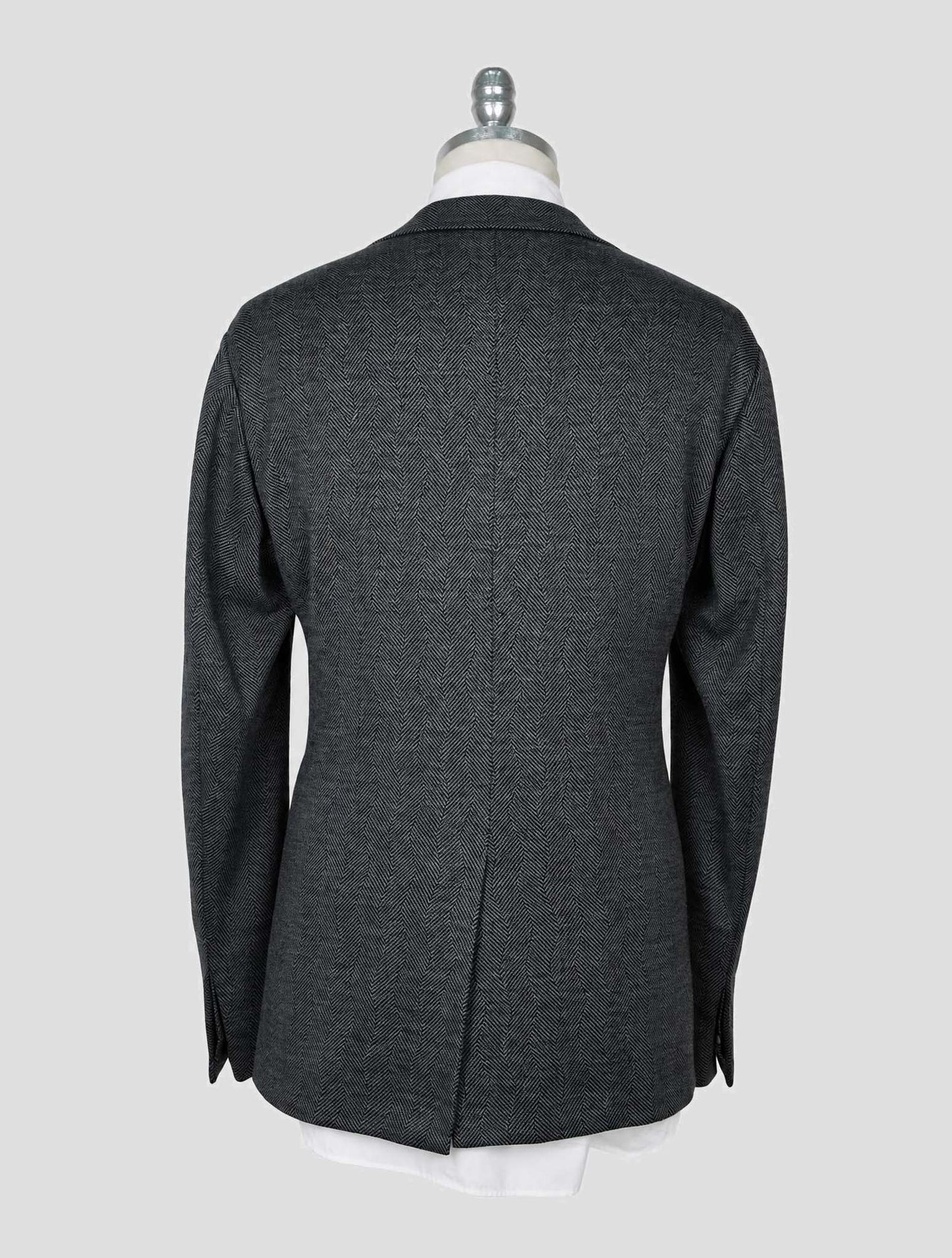 Kiton Knt Gray Wool Cashmere Pl Suit