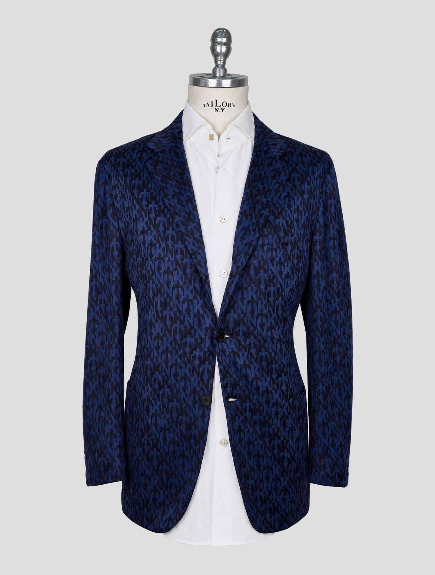 Kiton Knt Blue Cashmere Pa Blazer