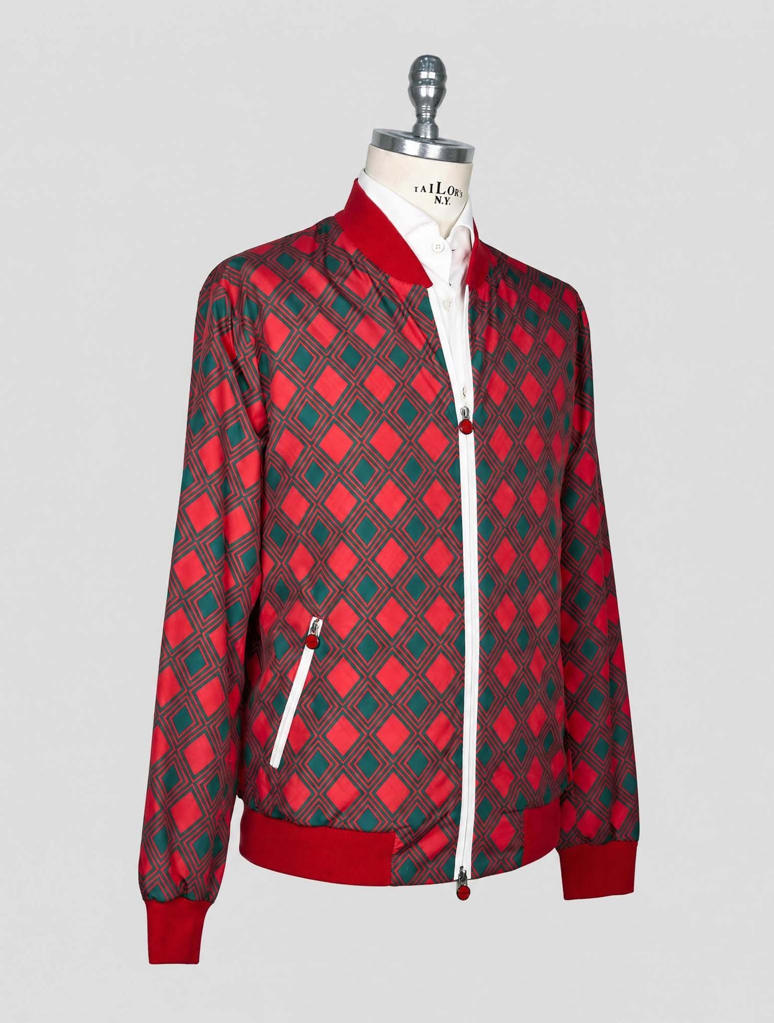 Kiton Red Green Pl Coat