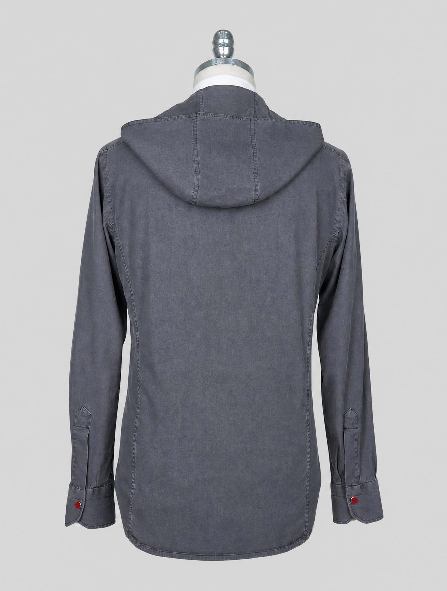 Kiton Gray Cotton Ea Mariano Shirt