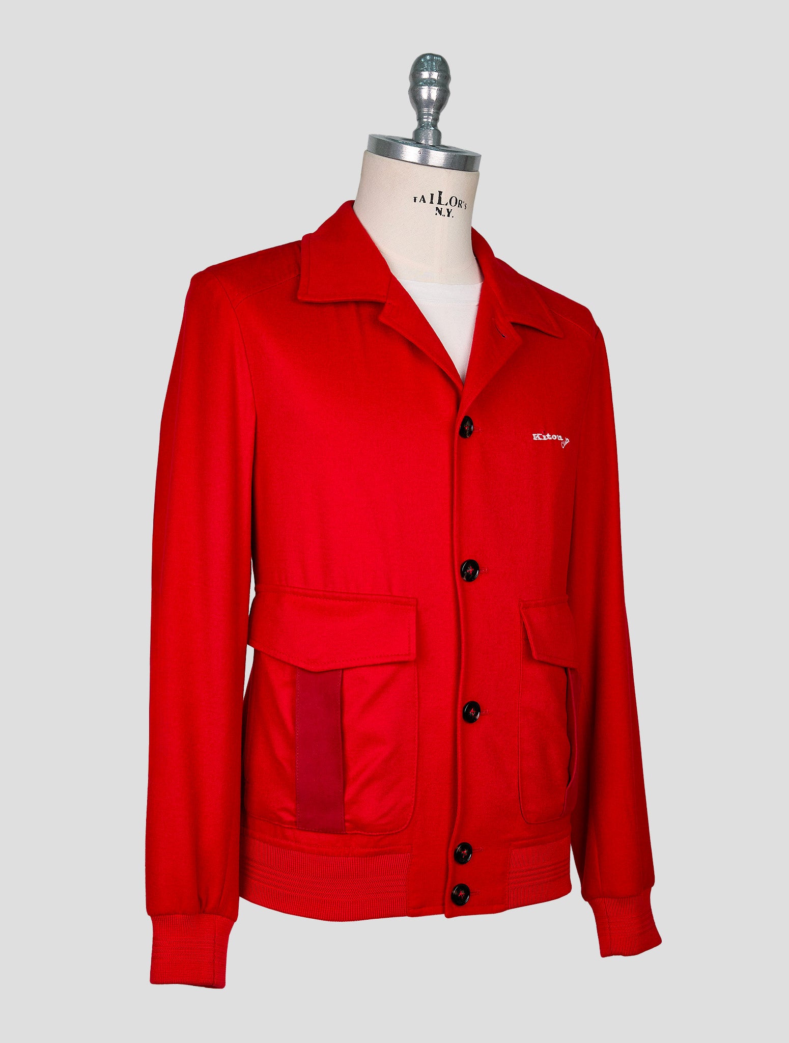 Kiton Red Cashmere Coat