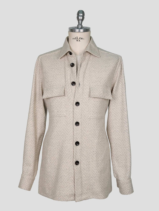 Kiton Gray Cashmere Shirt