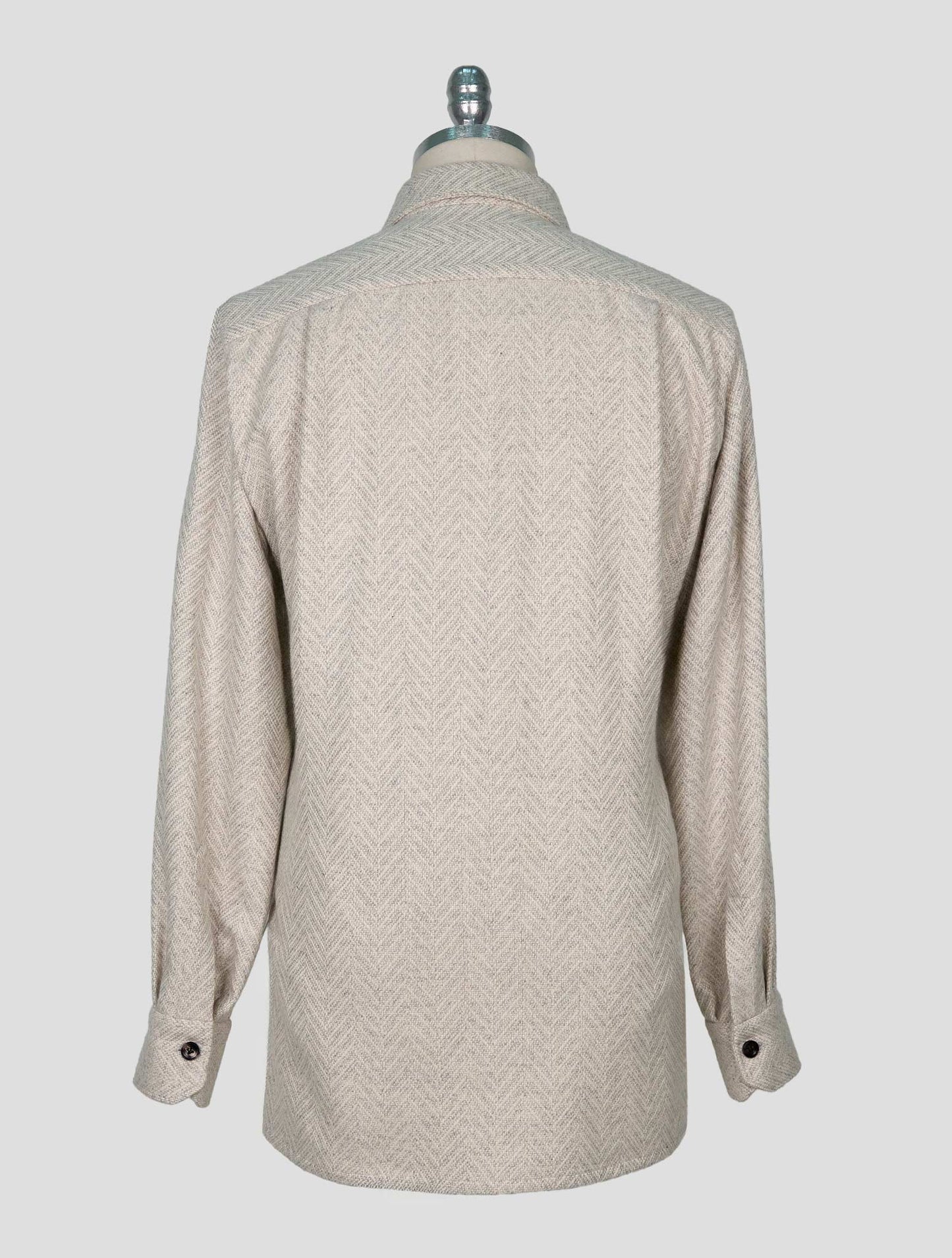 Kiton Gray Cashmere Shirt