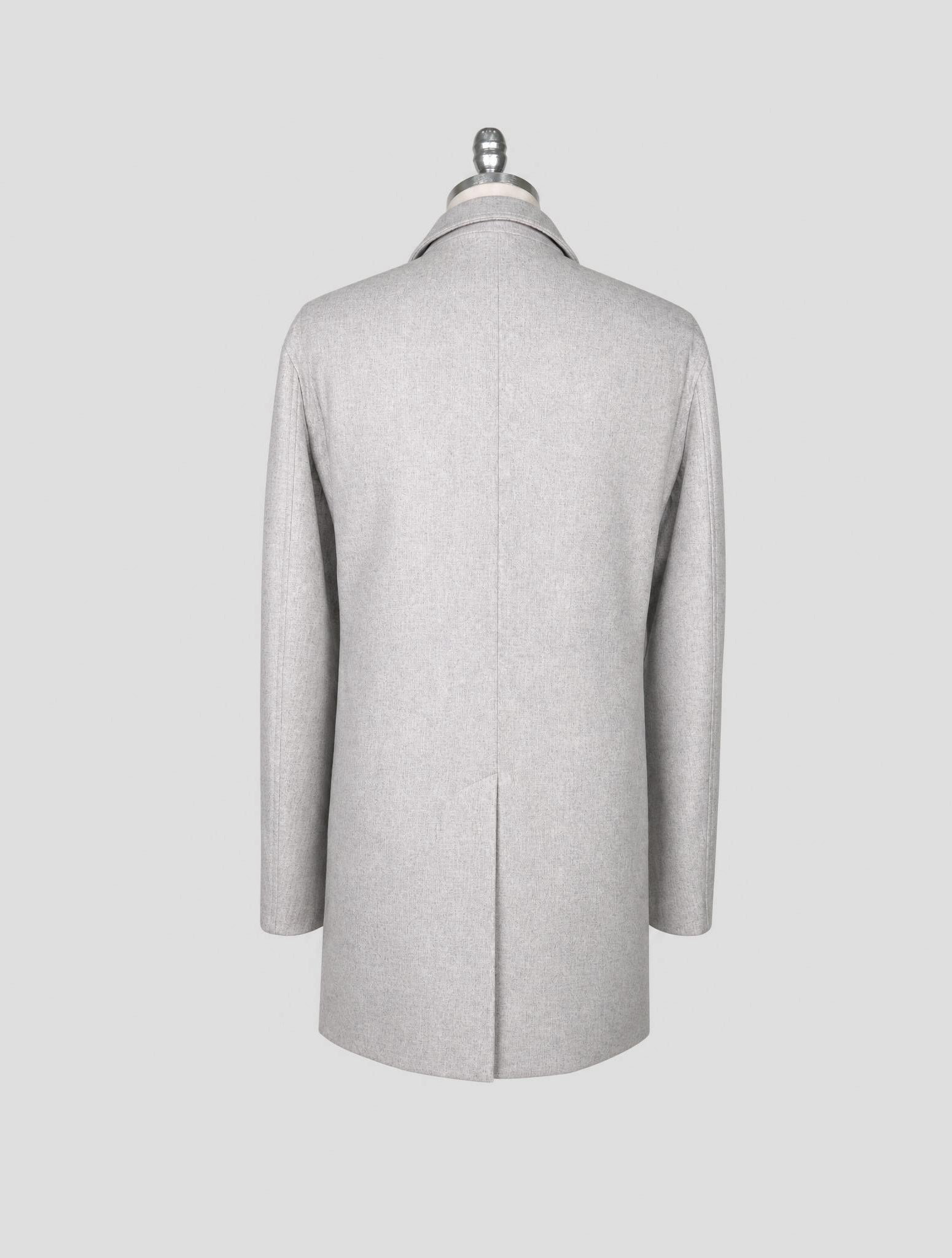 Kiton Gray Cashmere Pa Overcoat
