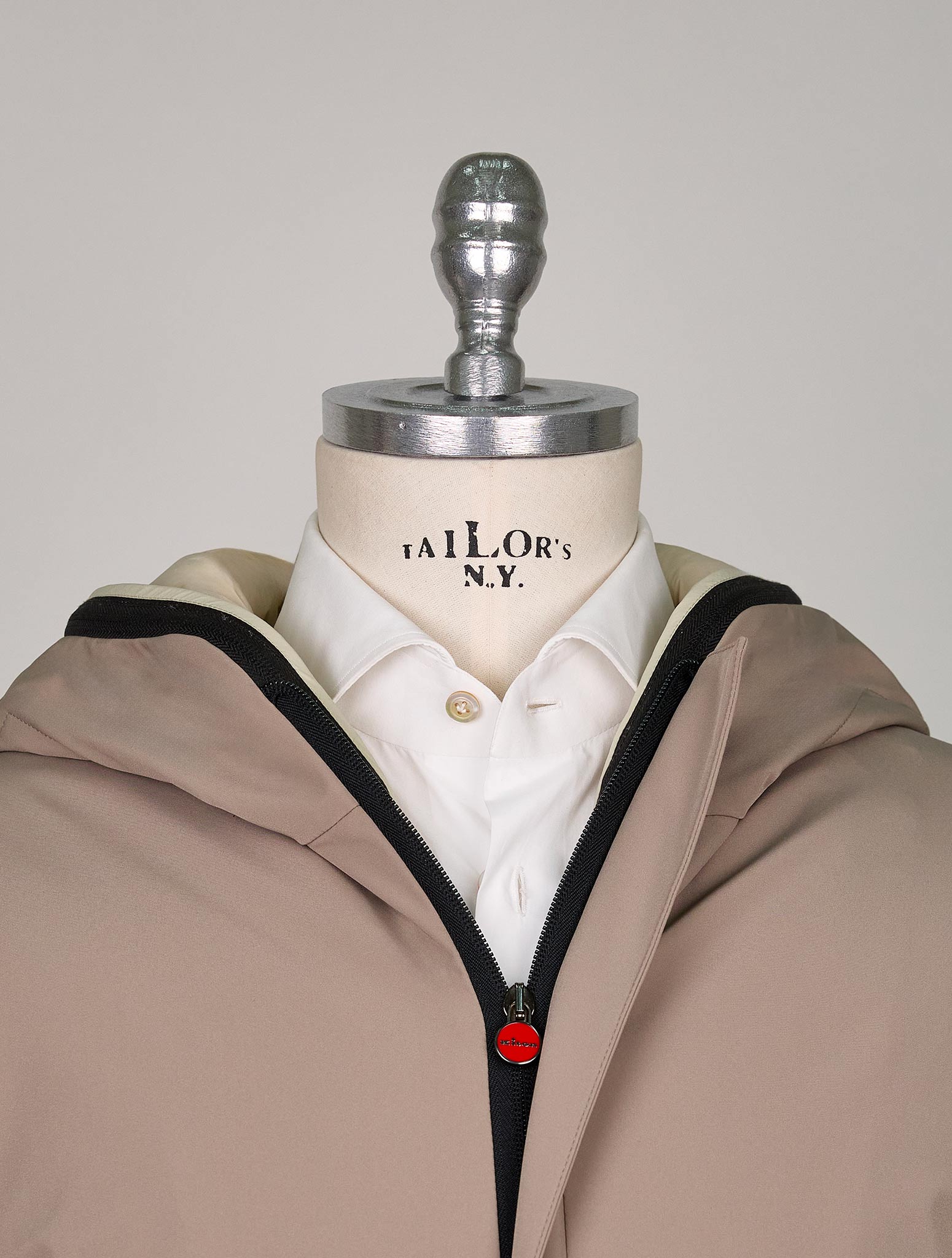 Kiton Taupe Pa Pl Ea Overcoat